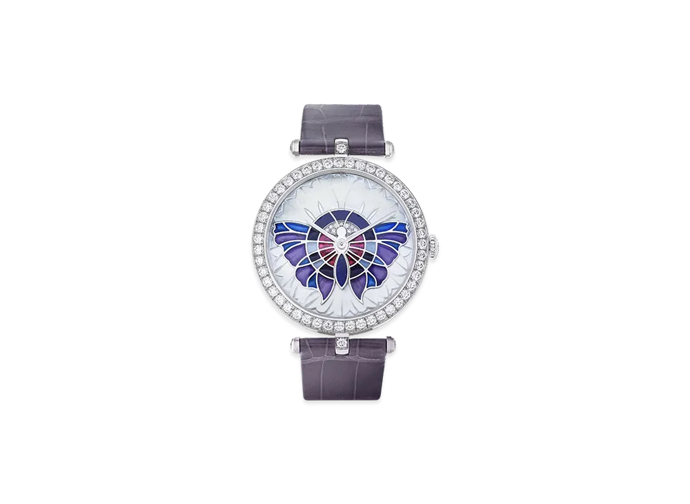 Van Cleef & Arpels Lady Arpels Papillon Extraordinaire watch "18K White gold/Diamond/Mother-of-pearl/Lapis lazuli"