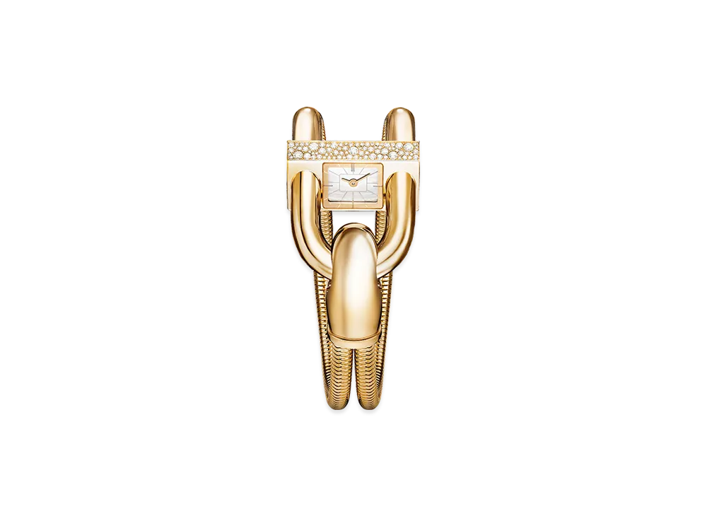 Van Cleef & Arpels Cadenas watch "18K Yellow gold/Diamond/Mother-of-pearl"