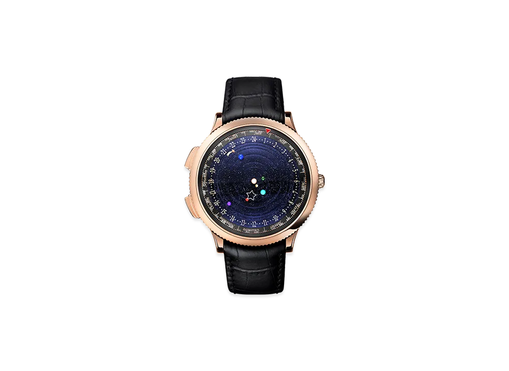 Van Cleef & Arpels Midnight Planetarium watch "18K Rose gold/Agate/Aventurine/Chloromelanite/Serpentine/Jasper/Sugilite/Turquoise/Mother-of-pearl"
