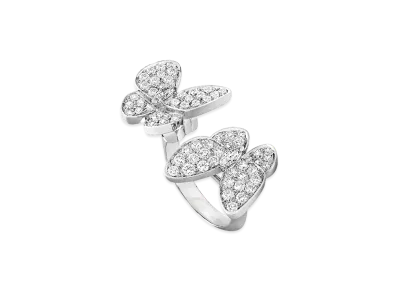 Van Cleef & Arpels Deux Papillons Entre les Doigts ring "18K White gold/Diamond"