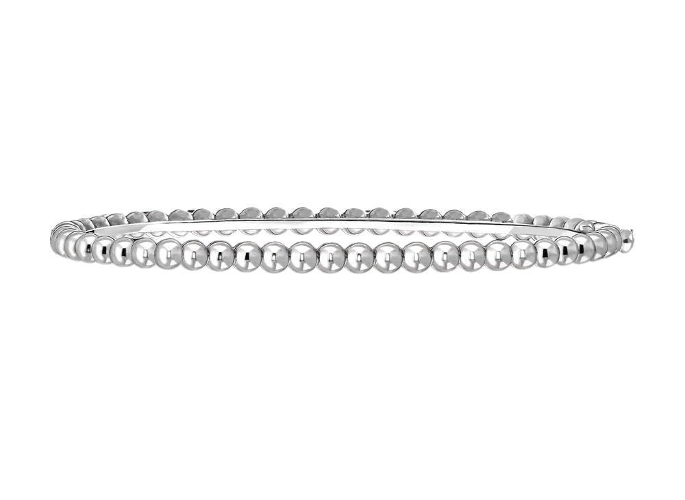 Van Cleef & Arpels Perlee gold pearl bracelet medium model "18K White gold"