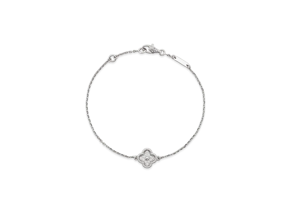 Van Cleef & Arpels Sweet Alhambra bracelet 1 motif "18K White gold/Diamond"