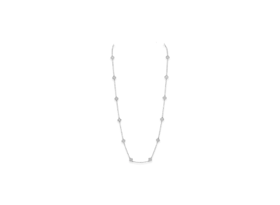 Van Cleef & Arpels Sweet Alhambra long necklace 16 motifs "18K White gold/Diamond"