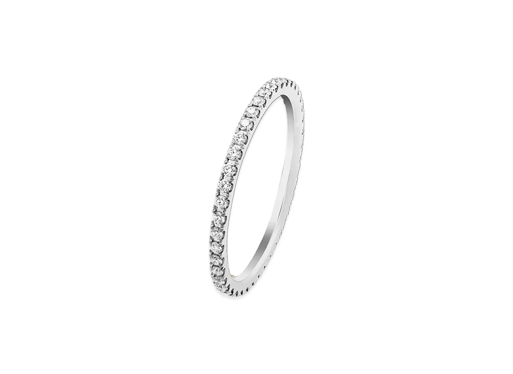 Van Cleef & Arpels Felicite wedding band 1.25mm "18K White gold/Diamond"