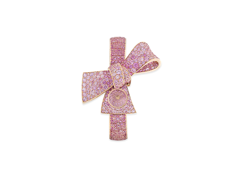 Van Cleef & Arpels Ruban Secret Saphir Rose watch "18K Rose gold/Sapphire/Diamond"