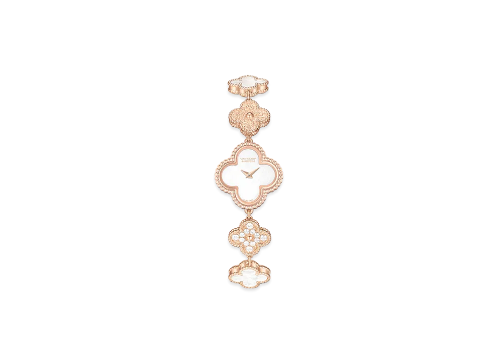 Van Cleef & Arpels Sweet Alhambra watch "18K Rose gold/Diamond/Mother-of-pearl"