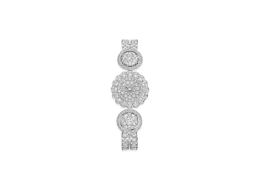 Van Cleef & Arpels Snowflake High Jewelry watch "Platinum/Diamond"