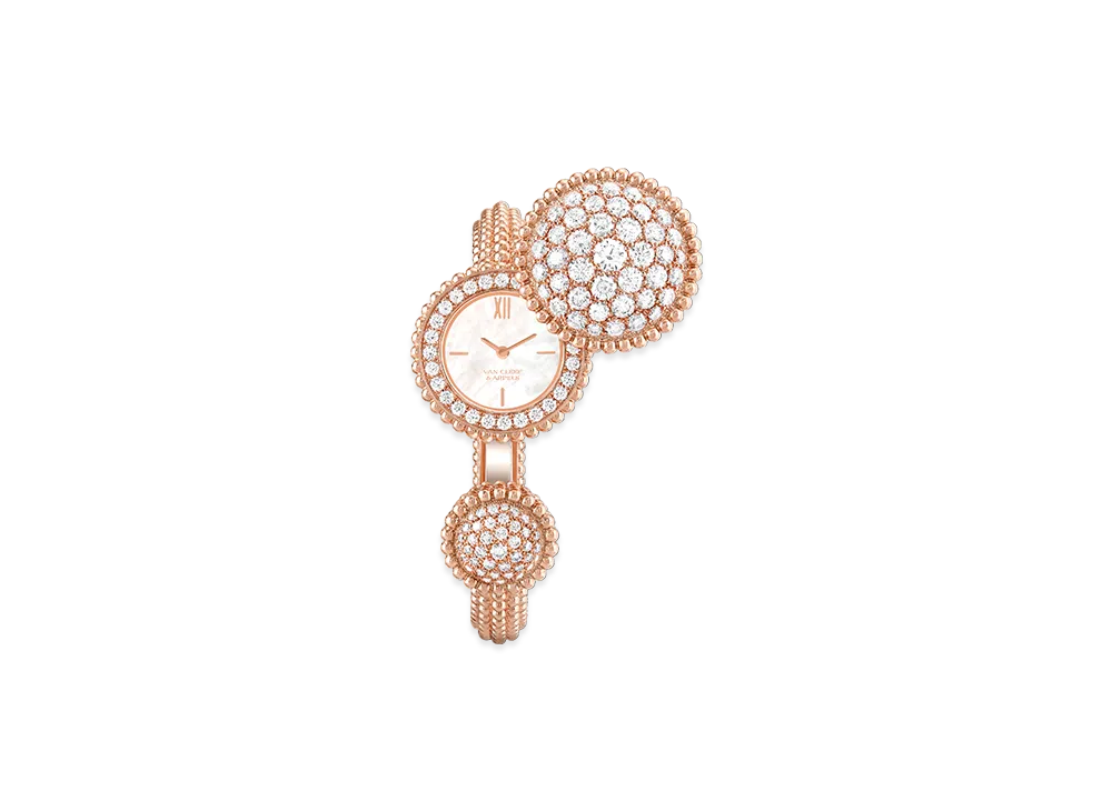 Van Cleef & Arpels Perlee Toi & Moi watch medium model "18K Rose gold/Diamond/Mother-of-pearl"