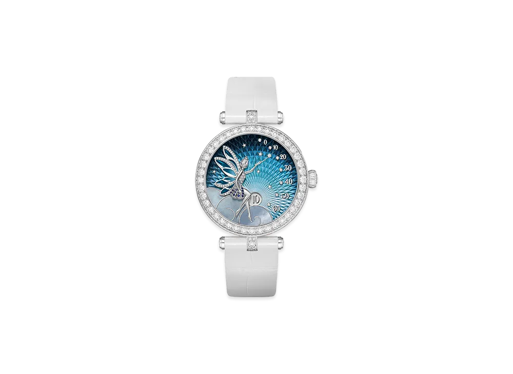 Van Cleef & Arpels Lady Feerie watch "18K White gold/Sapphire/Diamond/Mother-of-pearl"