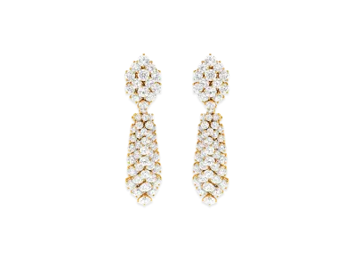 Van Cleef & Arpels A Cheval earrings transformable model large model "18K Yellow gold/Diamond"