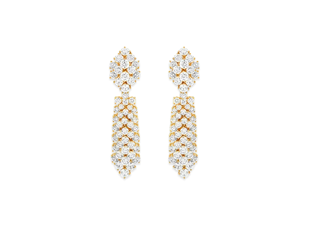 Van Cleef & Arpels A Cheval earrings transformable model small model "18K Yellow gold/Diamond"