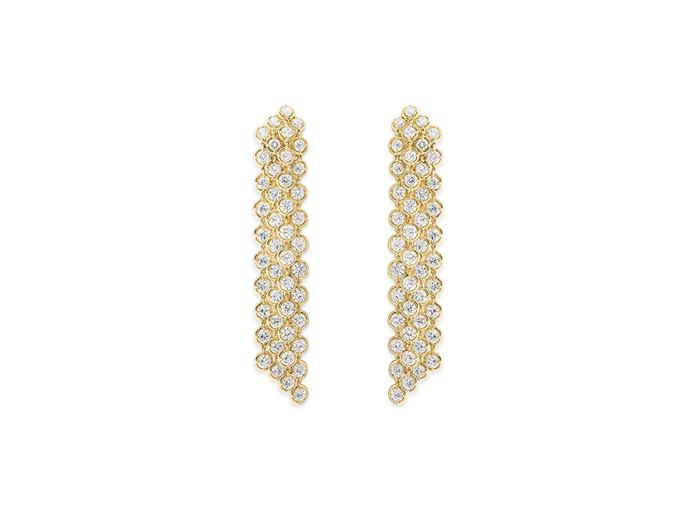 Van Cleef & Arpels Palmyre earrings "18K Yellow gold/Diamond"