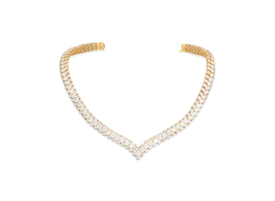 Van Cleef & Arpels A Cheval transformable necklace 3 rows "18K Yellow gold/Diamond"