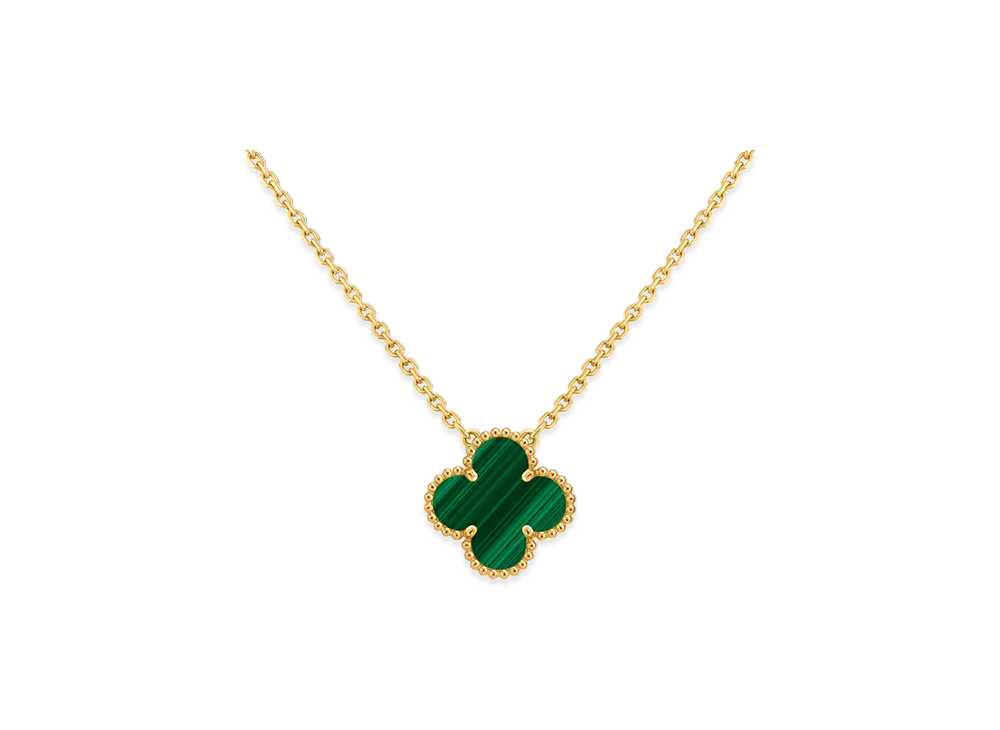 Van Cleef & Arpels Vintage Alhambra pendant "18K Yellow gold/Malachite"