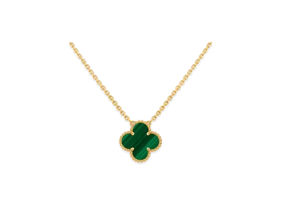 Van Cleef & Arpels Vintage Alhambra pendant "18K Yellow gold/Malachite"