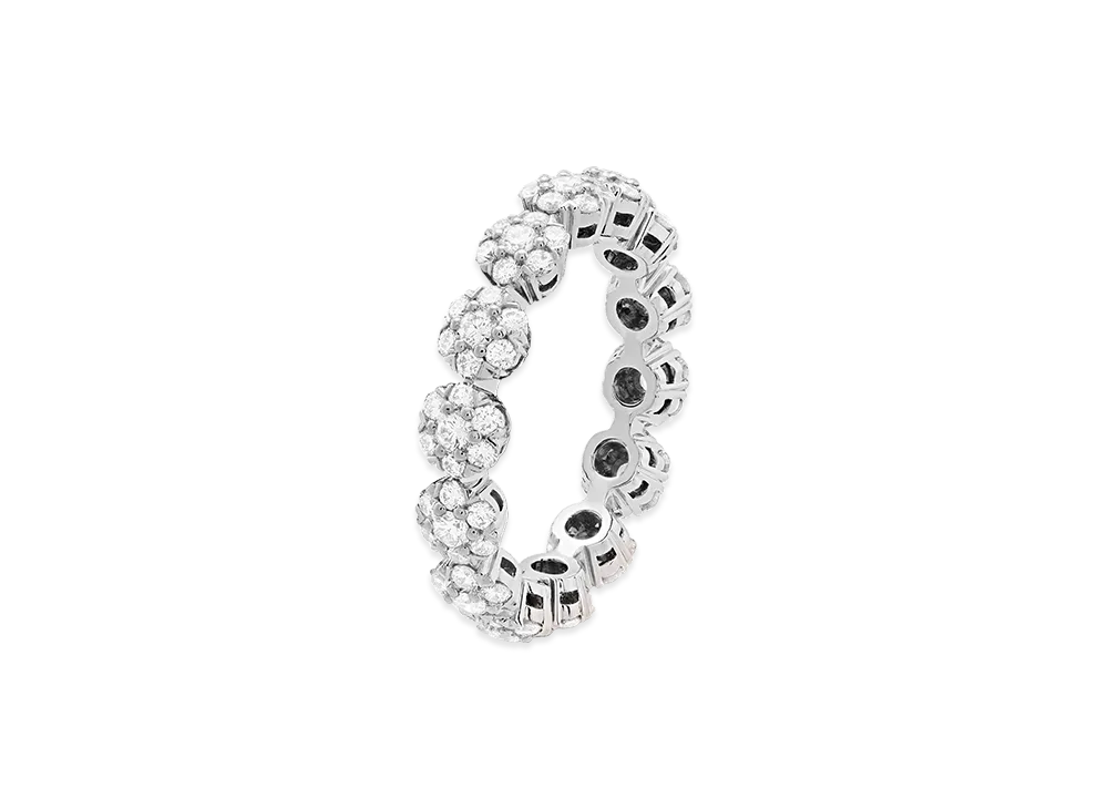 Van Cleef & Arpels Fleurette ring "Platinum/Diamond"
