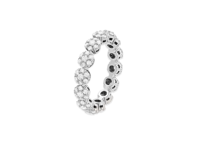 Van Cleef & Arpels Fleurette ring "Platinum/Diamond"