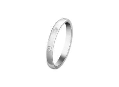 Van Cleef & Arpels Tendrement etoiles wedding band "Platinum/Diamond"