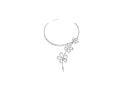 Van Cleef & Arpels Flowerlace necklace "18K White gold/Diamond"