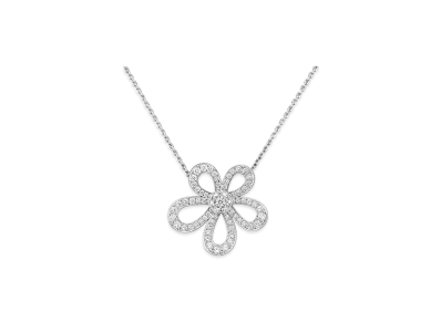 Van Cleef & Arpels Flowerlace pendant "18K White gold/Diamond"