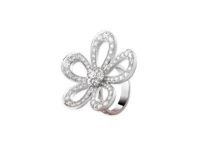 Van Cleef & Arpels Flowerlace ring "18K White gold/Diamond"