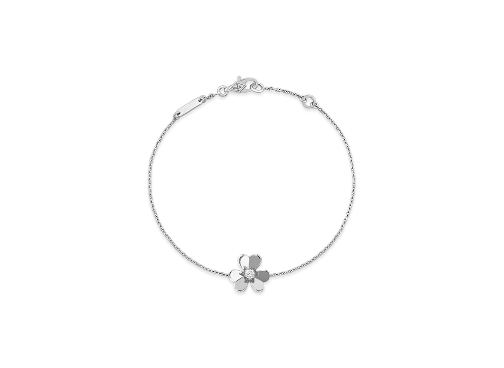 Van Cleef & Arpels Frivole bracelet mini model "18K White gold/Diamond"