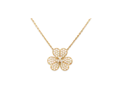 Van Cleef & Arpels Frivole pendant large model "18K Yellow gold/Diamond"