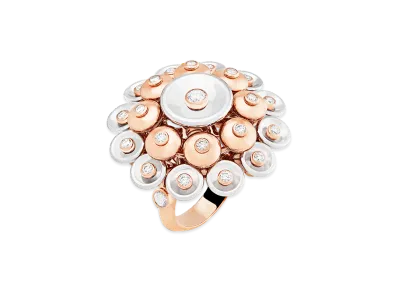 Van Cleef & Arpels Bouton d'or ring "18K Rose gold/Diamond"
