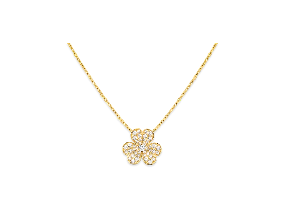 Van Cleef & Arpels Frivole pendant small model "18K Yellow gold/Diamond"