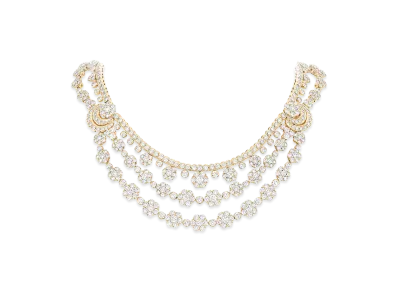 Van Cleef & Arpels Snowflake transformable necklace "18K Yellow gold/Diamond"