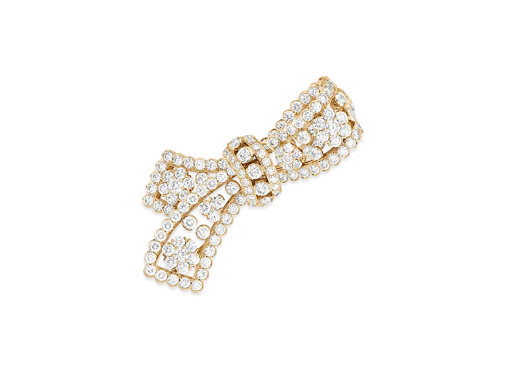 Van Cleef & Arpels Snowflake Noeud clip "18K Yellow gold/Diamond"