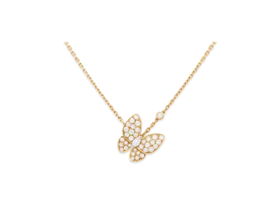 Van Cleef & Arpels Deux Papillons pendant "18K Yellow gold/Diamond"
