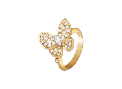 Van Cleef & Arpels Deux Papillons ring "18K Yellow gold/Diamond"