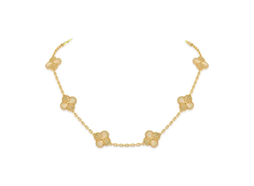 Van Cleef & Arpels Vintage Alhambra necklace 10 motifs "18K Yellow gold"