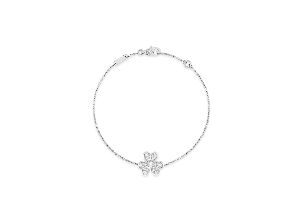 Van Cleef & Arpels Frivole bracelet mini model "18K White gold/Diamond"