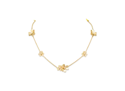 Van Cleef & Arpels Frivole necklace 9 flowers "18K Yellow gold/Diamond"
