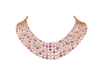 Van Cleef & Arpels Palmyre necklace "18K Rose gold/Sapphire/Diamond"