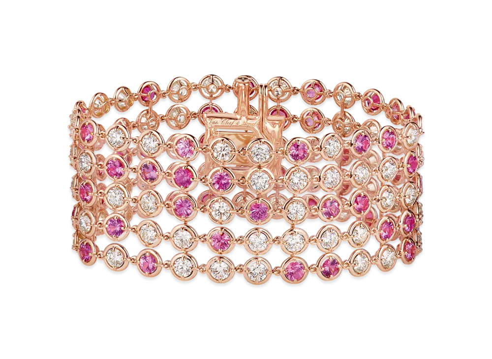 Van Cleef & Arpels Palmyre bracelet "18K Rose gold/Sapphire/Diamond"