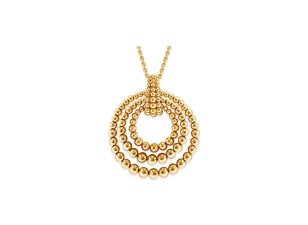 Van Cleef & Arpels Perlee couleurs transformable long necklace "18K Yellow gold/Onyx/Coral/Turquoise"