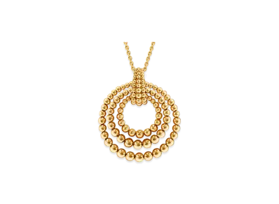 Van Cleef & Arpels Perlee couleurs transformable long necklace "18K Yellow gold/Onyx/Coral/Turquoise"