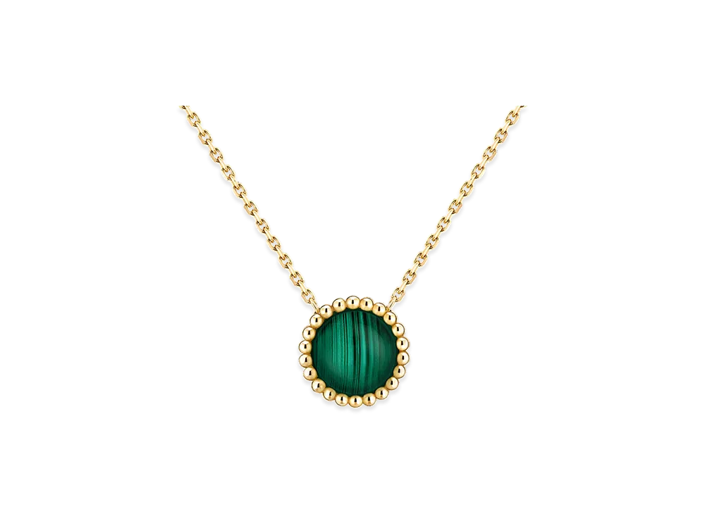 Van Cleef & Arpels Perlee couleurs pendant "18K Yellow gold/Malachite"