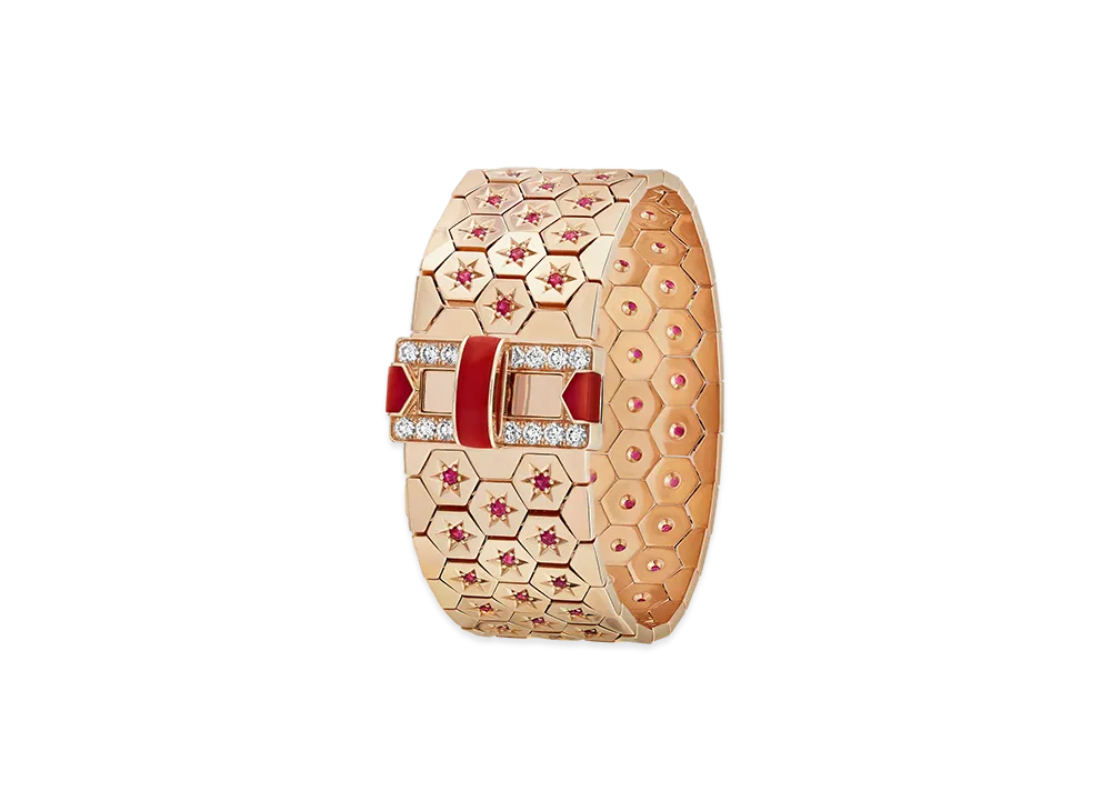 Van Cleef & Arpels Ludo bracelet "18K Rose gold/Coral/Diamond/Ruby"