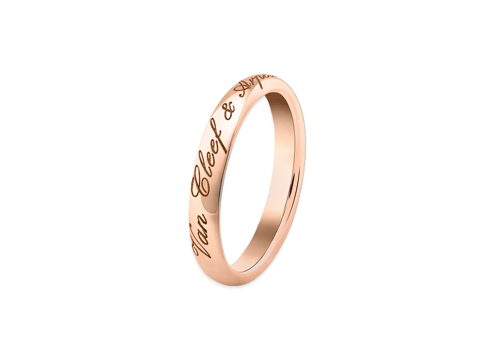 Van Cleef & Arpels Tendrement Signature wedding band "18K Rose gold"