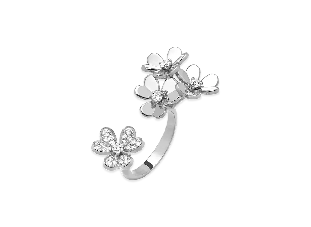 Van Cleef & Arpels Frivole Entre les Doigts ring "18K White gold/Diamond"