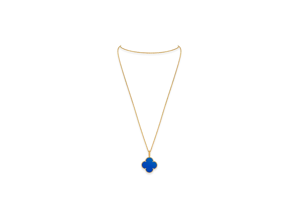 Van Cleef & Arpels Magic Alhambra long necklace 1 motif "18K Yellow gold/Agate"