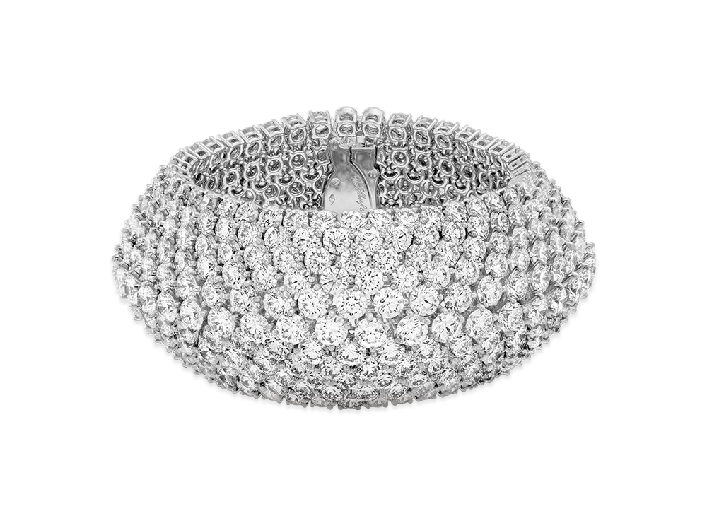 Van Cleef & Arpels A Cheval 11 rows bracelet "Platinum/Diamond"