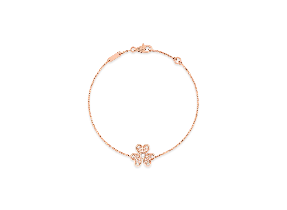 Van Cleef & Arpels Frivole bracelet mini model "18K Rose gold/Diamond"