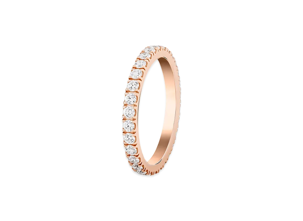 Van Cleef & Arpels Felicite wedding band 2.1mm "18K Rose gold/Diamond"