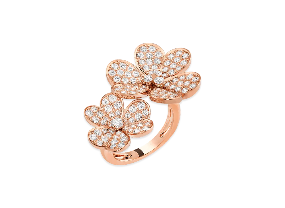 Van Cleef & Arpels Frivole Entre les Doigts ring "18K Rose gold/Diamond"