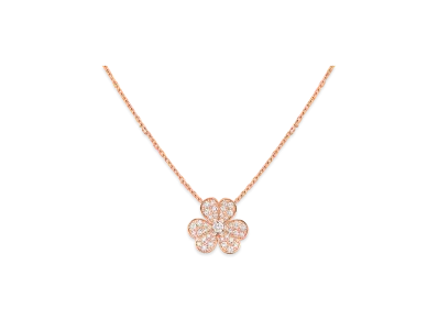 Van Cleef & Arpels Frivole pendant small model "18K Rose gold/Diamond"